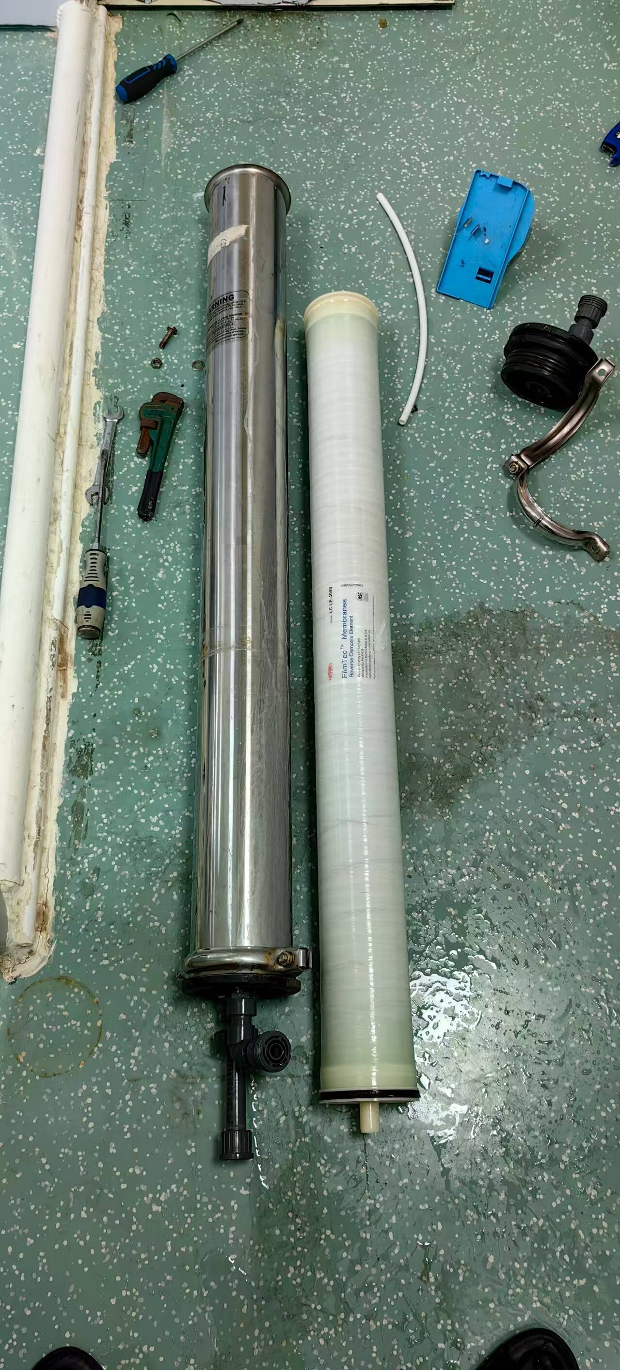 杜邦反渗透膜LCLE-4040，不锈钢膜壳.jpg